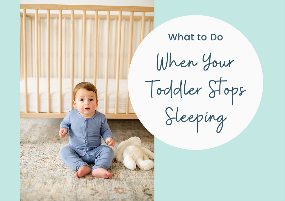 What to Do When Your Toddler Stops Sleeping