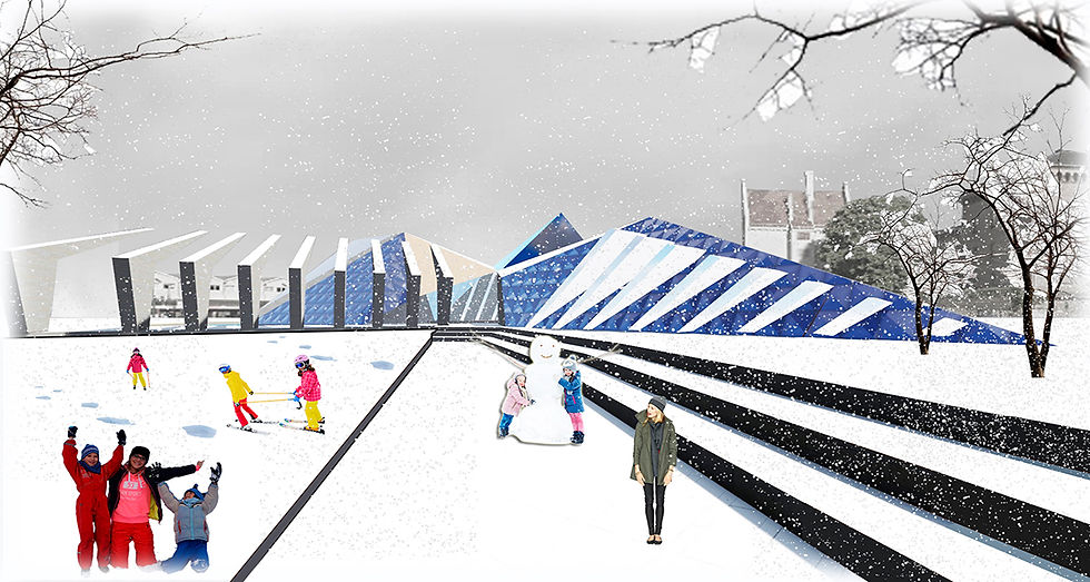 vista externa en invierno