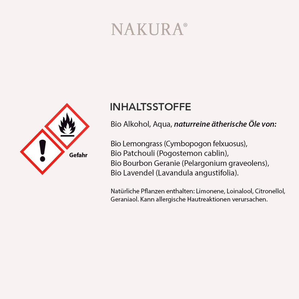 Sicherheitshinweise mit Symbolen, die wichtige Informationen zur sicheren Handhabung und Anwendung des Produkts anzeigen.