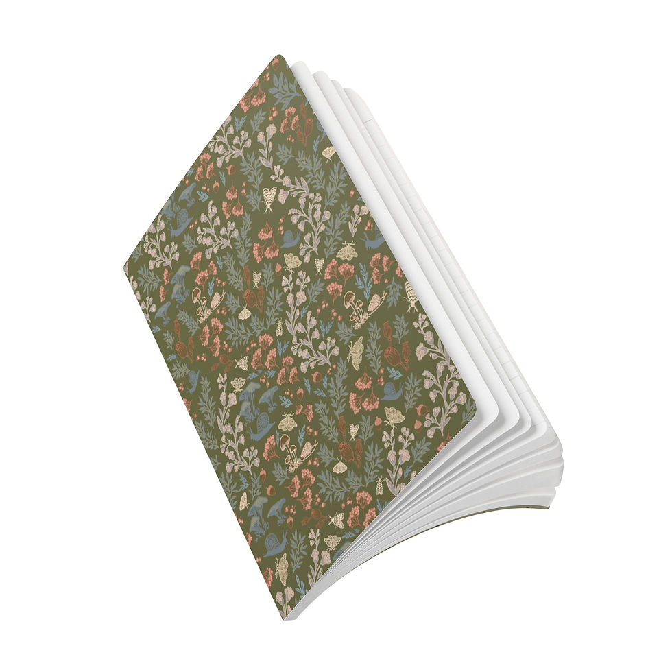Thumbnail: Forest Forage Botanical Journal | Floral Softcover Notebook | Nature Lover Gift