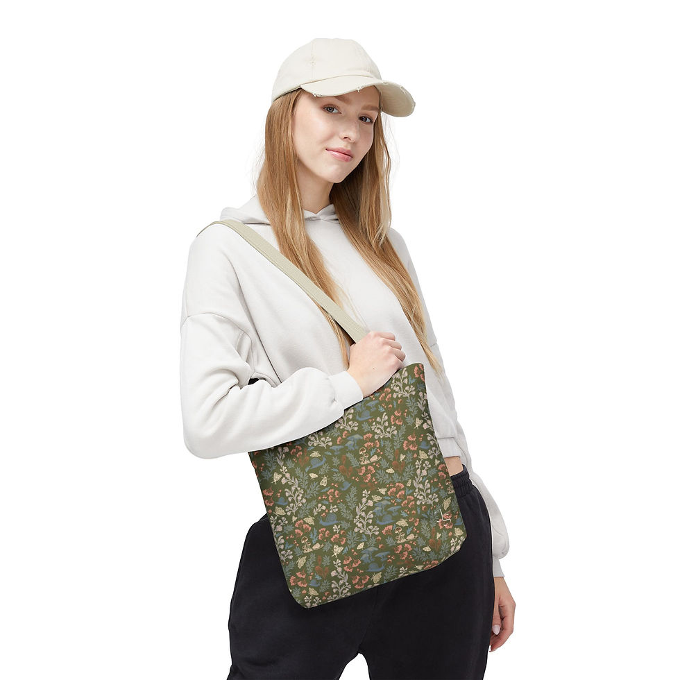 Thumbnail: Foraged Finds Woodland Tote Bag | Gathered & Grown Collection