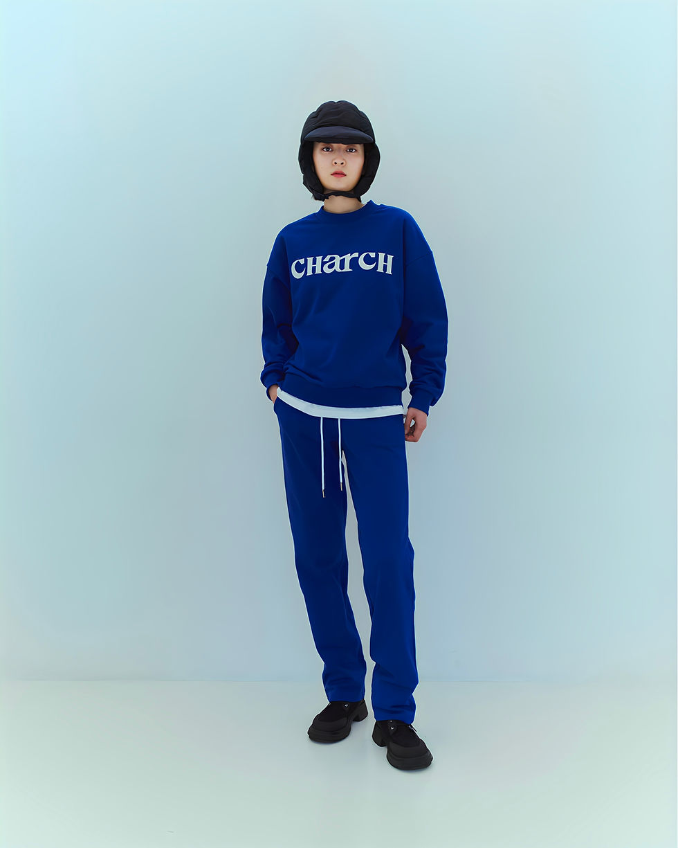 サムネイル： REGULAR STRAIGHT SWEAT PANTS COBALT