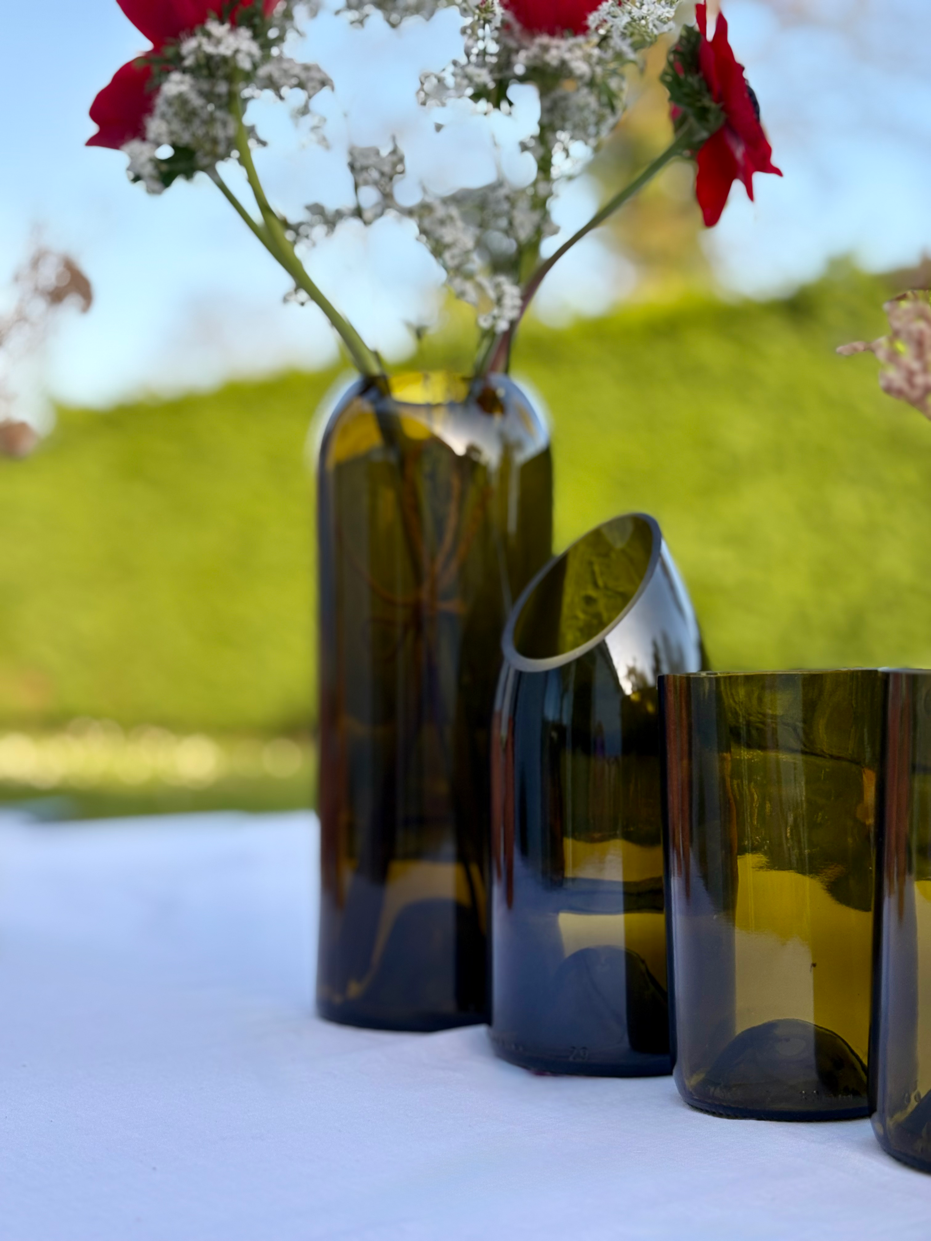 Vase Brun transparent chaloupé - Brume