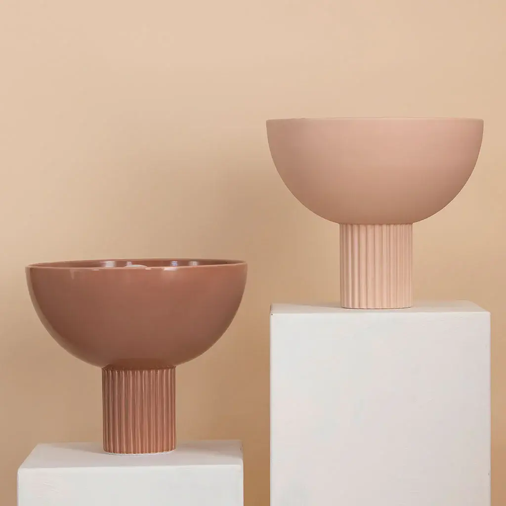 Lampe en céramique Coupe - Mocha Mousse