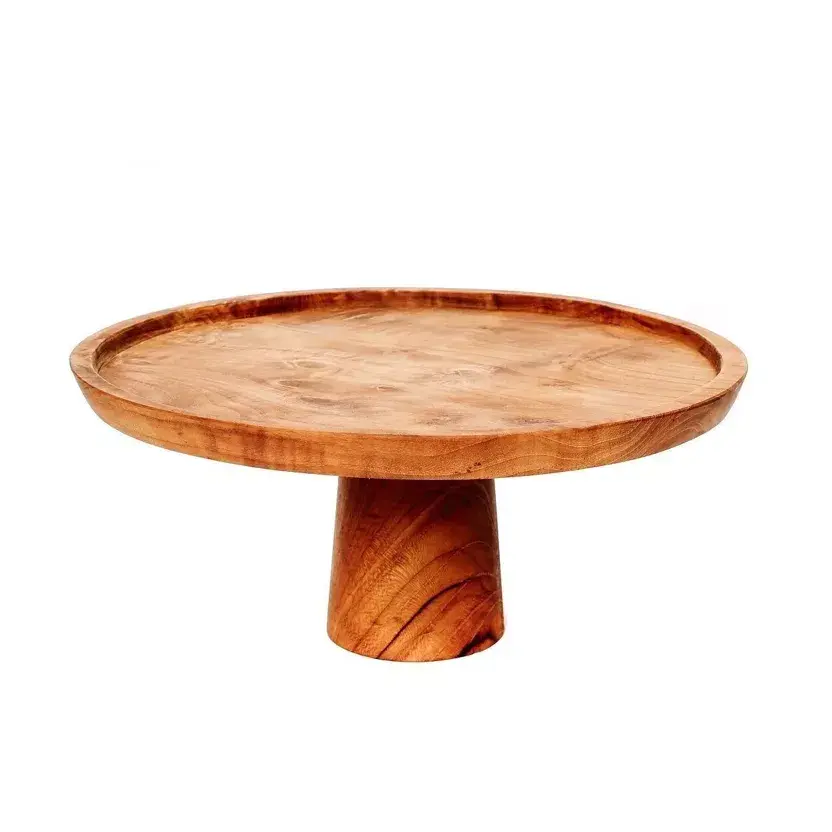 Miniature : Plateau de table en teck – Ø 28 cm