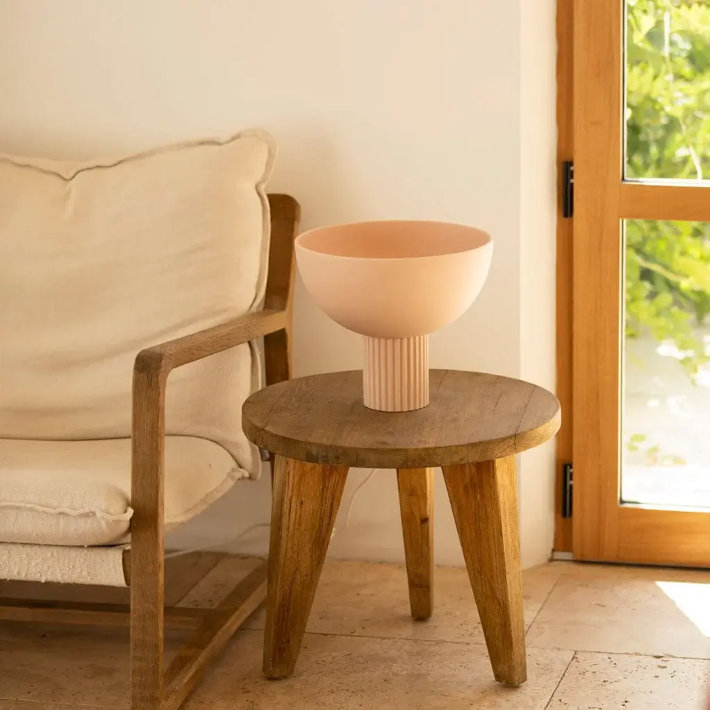 Lampe en céramique Coupe - Poudré Mat
