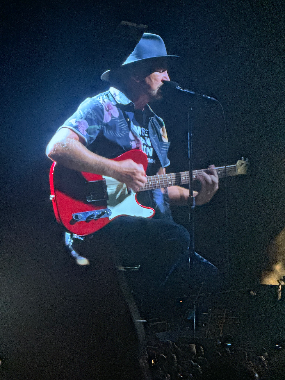Eddie Vedder and His Red Fender Telecaster, a Nod to Tom Petty's Iconic Axe