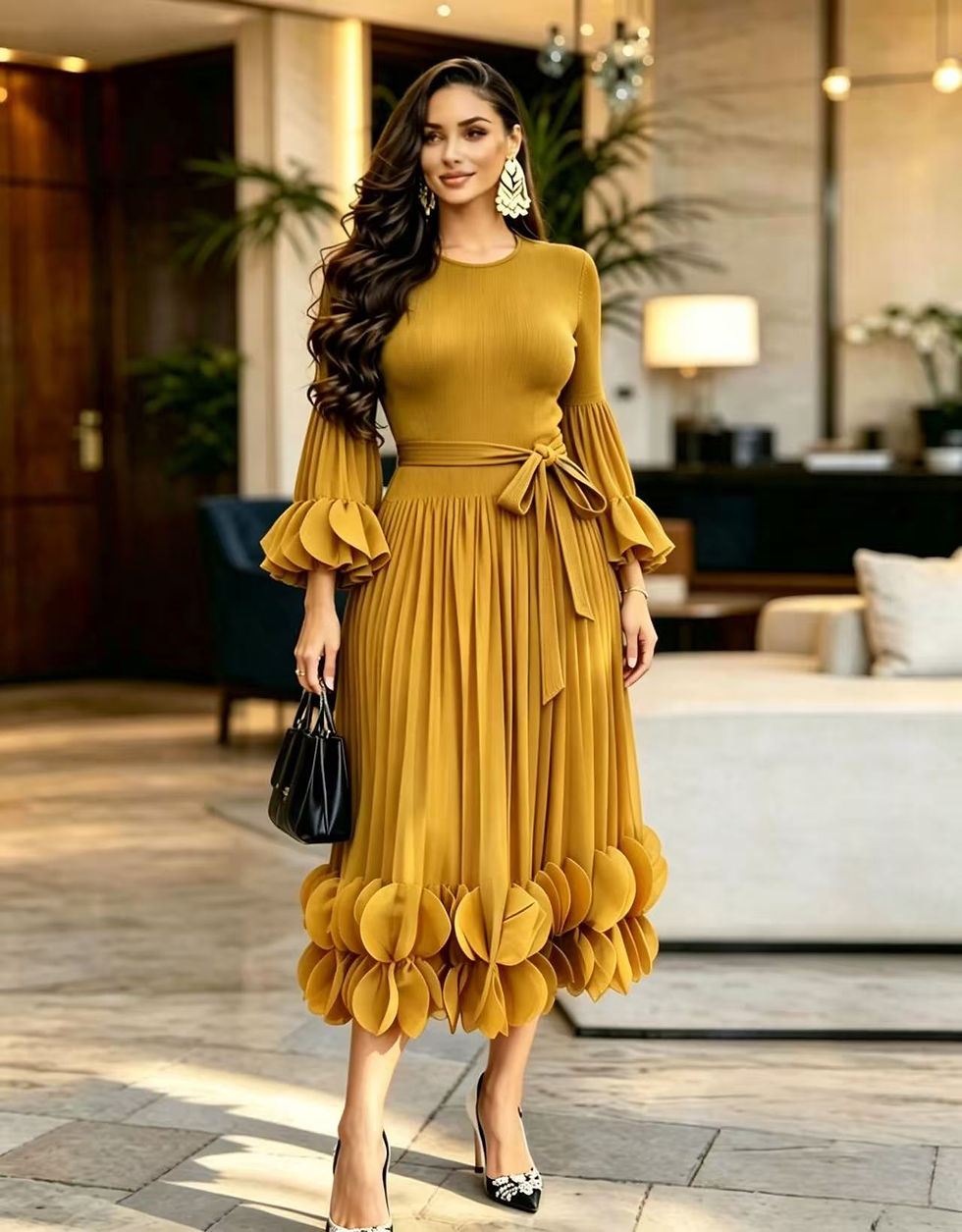 Thumbnail: Pleated Ruffle Summer Dress