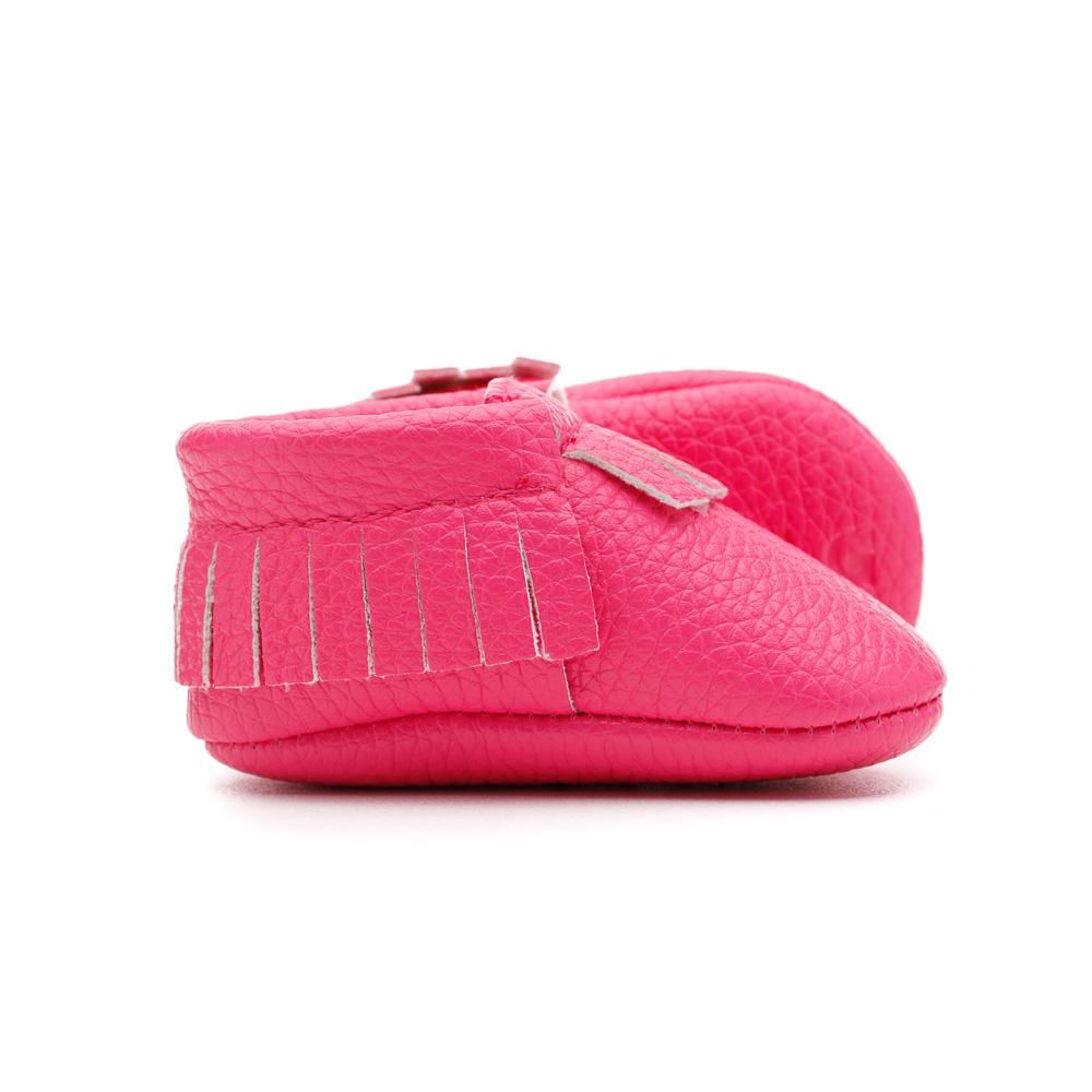 Baby Moccasins - Legally Pink