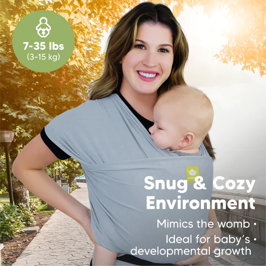 Thumbnail: Baby Wrap Carrier - Dusty Blue