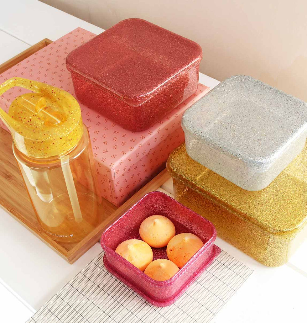 Thumbnail: Lunch & Snack Box Set - Gold Blush