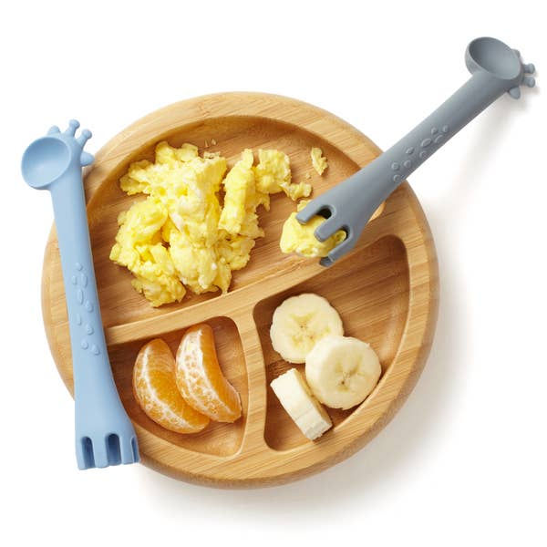 Thumbnail: Fork & Spoon Learning Set - 2pk Blue and Iron