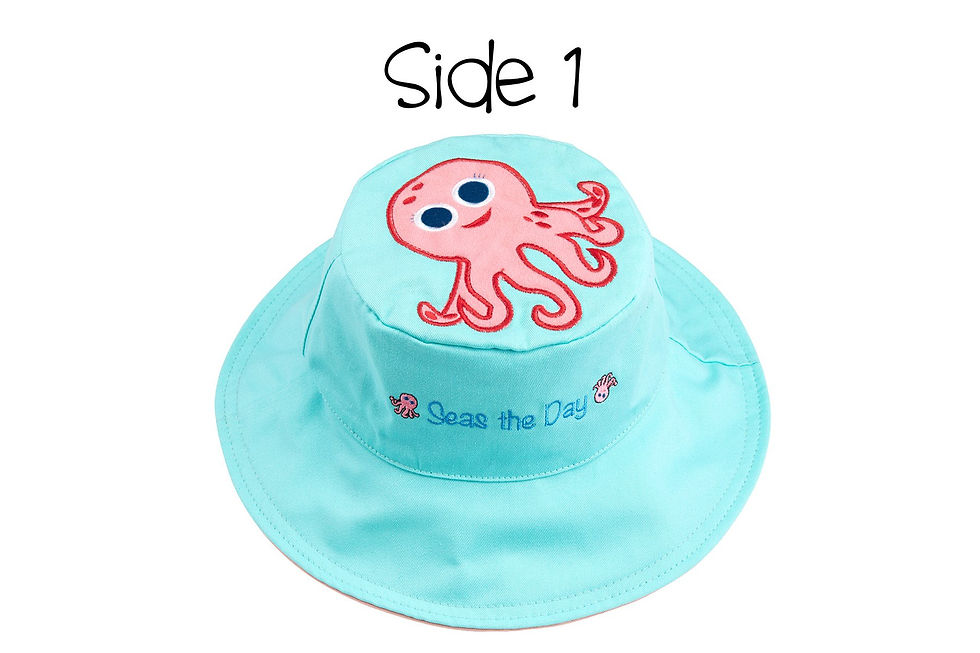 Thumbnail: Kids Sun Hat - Octopus/Turtle