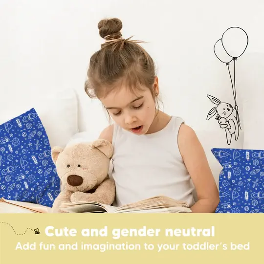 Thumbnail: Toddler Pillow & Pillowcase - Space