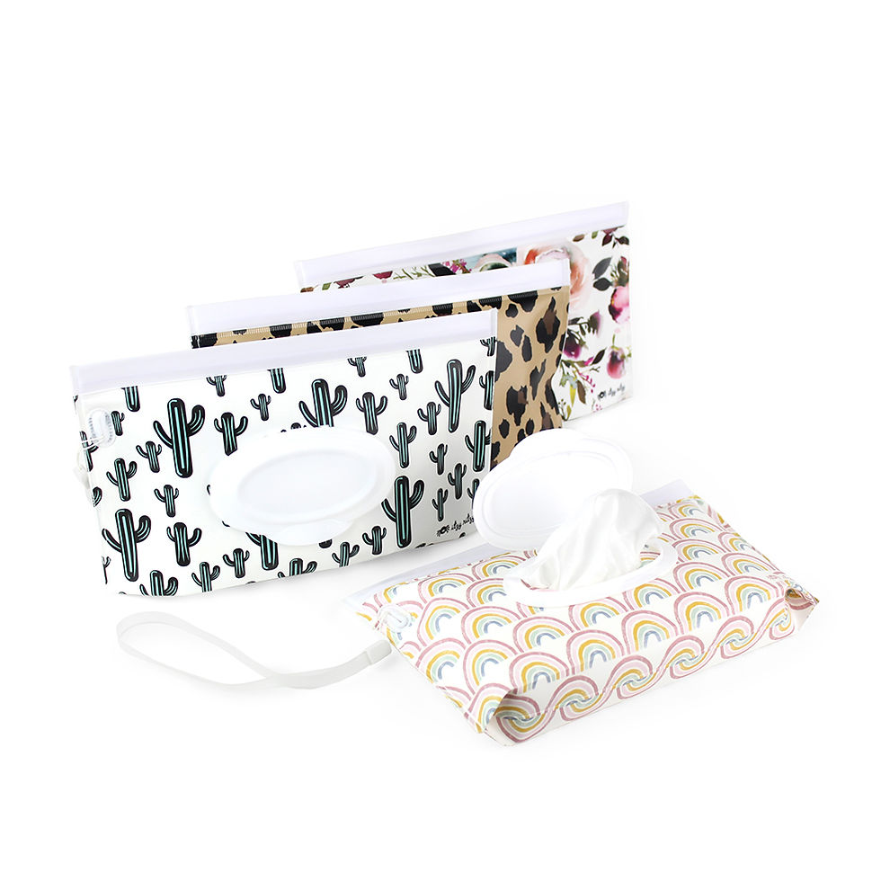 Thumbnail: Travel Pouch Wipes - Floral