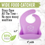 Thumbnail: Silicone Bibs - 2pk - Cotton Candy