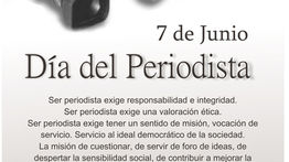 7 DE JUNIO DÍA DEL PERIODISTA
