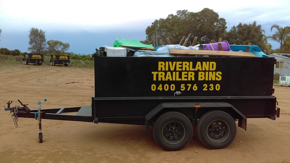 4.5 cubic mtr trailer filled full view