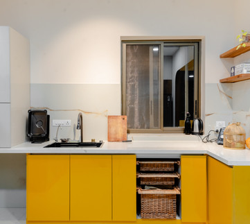 Modular Kitchen unit of residential apartment in bangalore