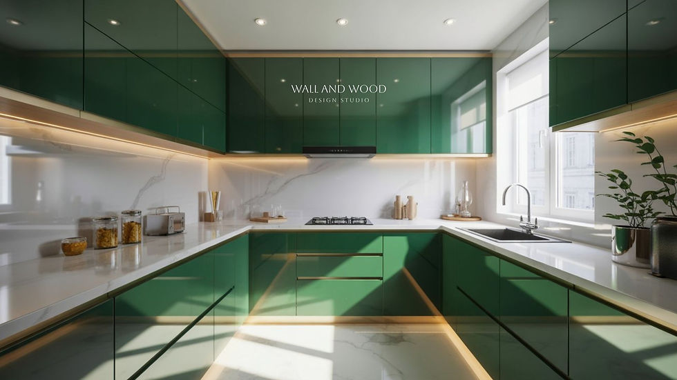 U Shaped Kitchen Design