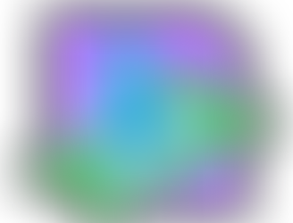 Illustration of a person meditating cross-legged on a green mat against a purple background.