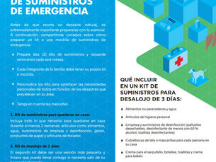 Consejos para preparar un kit de suministros de emergencia o una mochila