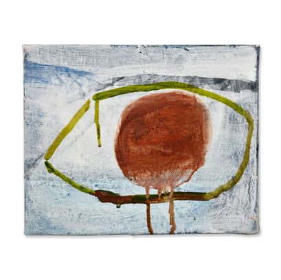 저녁만찬3, 27 x22cm,  acrylic on canvas, 2025    