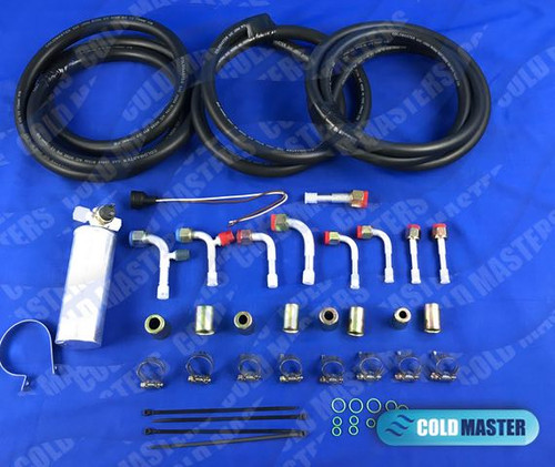 A/C KIT Universal Underdash Hose Kit W/Pressure Switch and Filter Drier ...