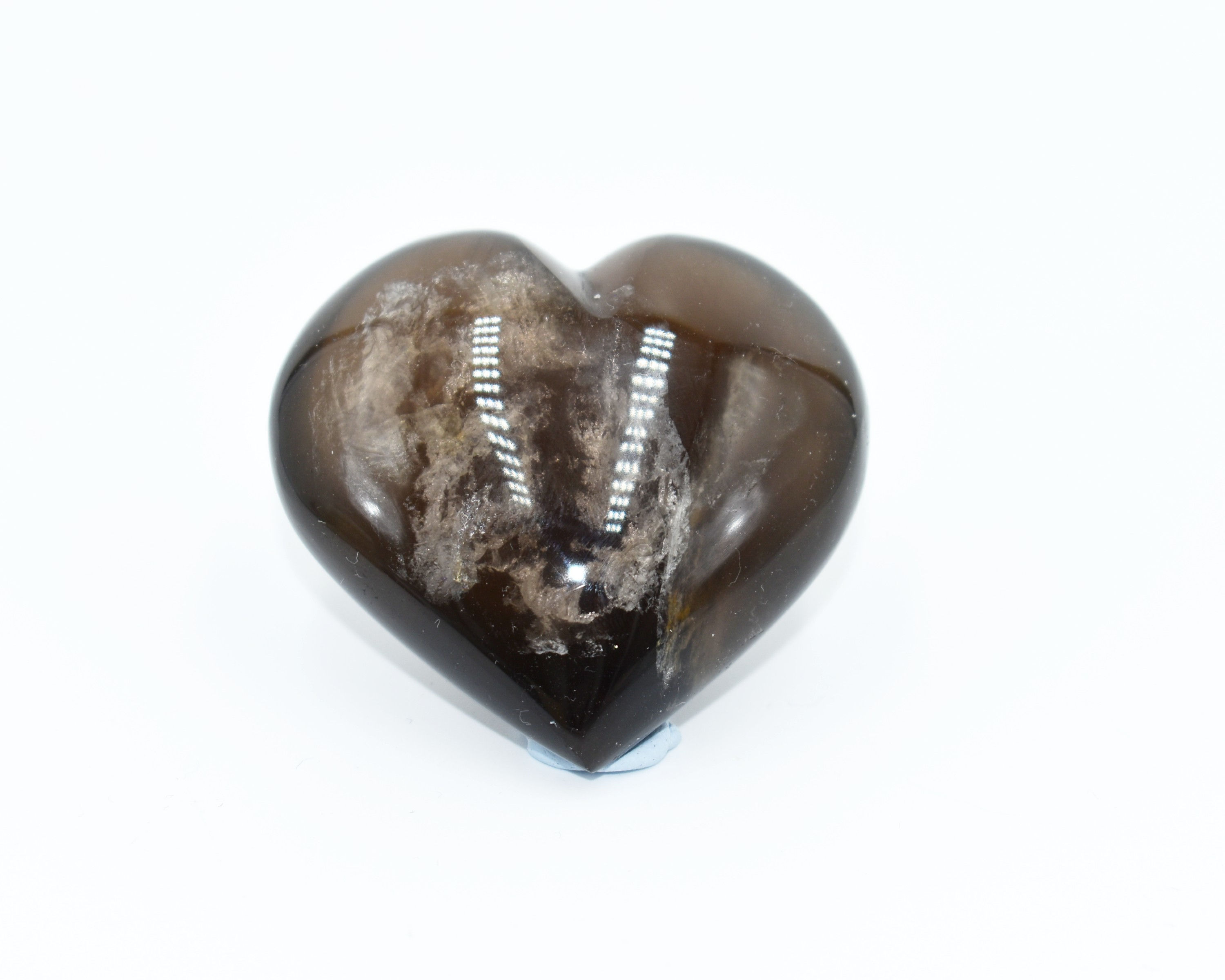 Smoky Quartz 50mm Polished Heart