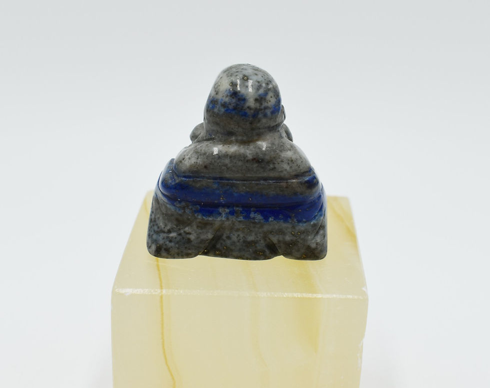 Thumbnail: Lapis Lazuli carved and polished 'Buddha''