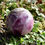 Thumbnail: Fluorite (Purple) 55mm Sphere including Clear Quartz Carved Stand