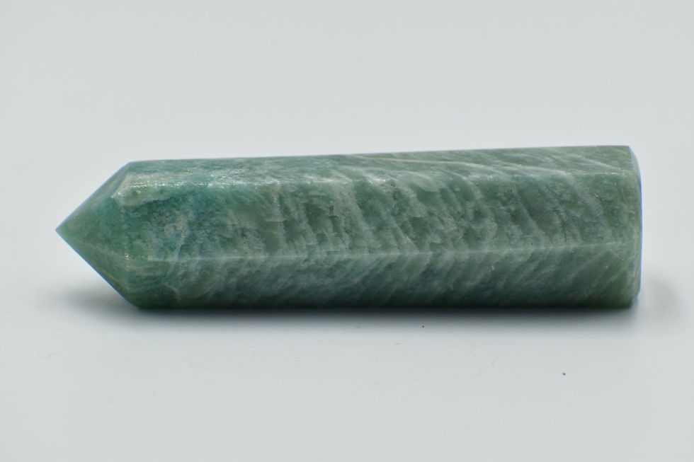 Thumbnail: Amazonite - Hand polished 9.5cms Hexagonal Tower