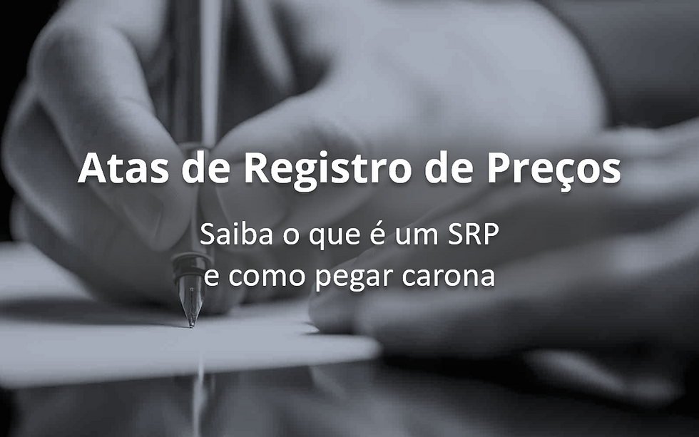 atas de resgistro de preços