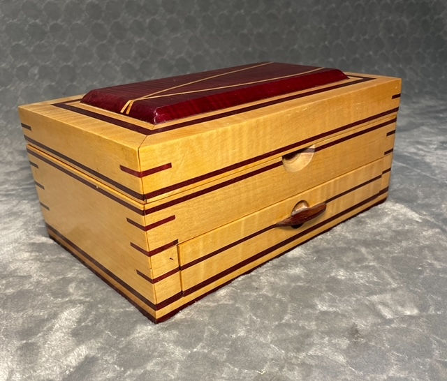 Curly Maple box with drawer