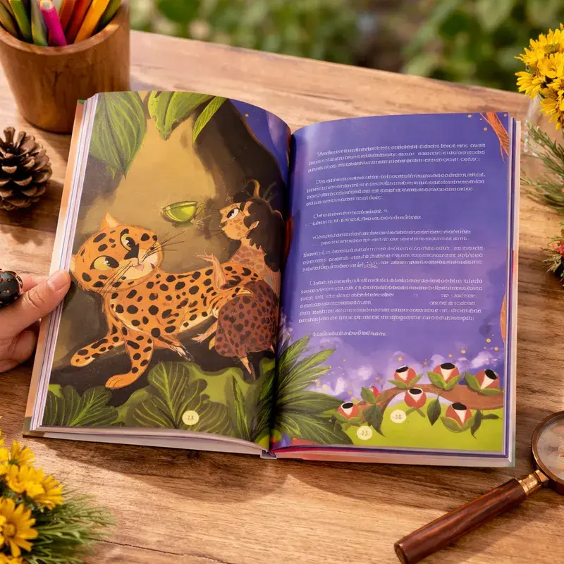 Miniatura: A Onça da xícara verde