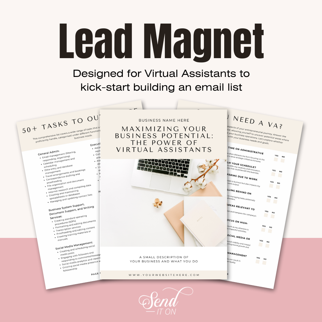 Virtual Assistant Lead Magnet eBook Template