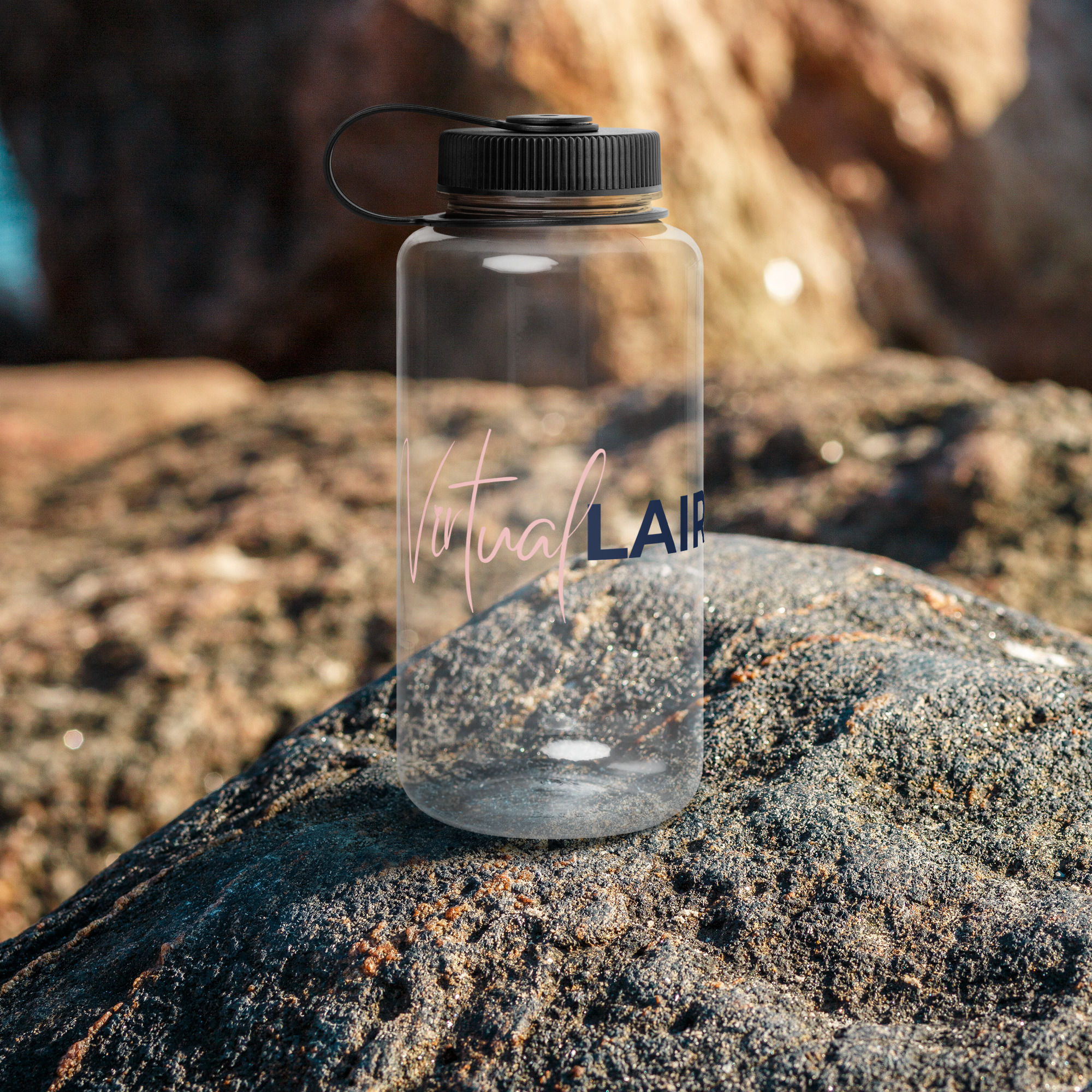 Virtuallair Wide Mouth Plastic Water Bottle