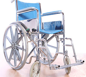 Blue wheelchair