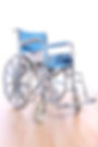 Blue wheelchair