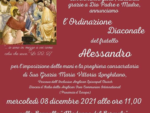 Ordinazione diaconale del fratello Alessandro