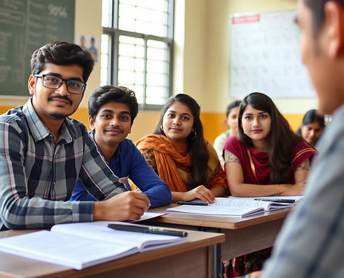 Career Counselling college students in a class in india.jpg