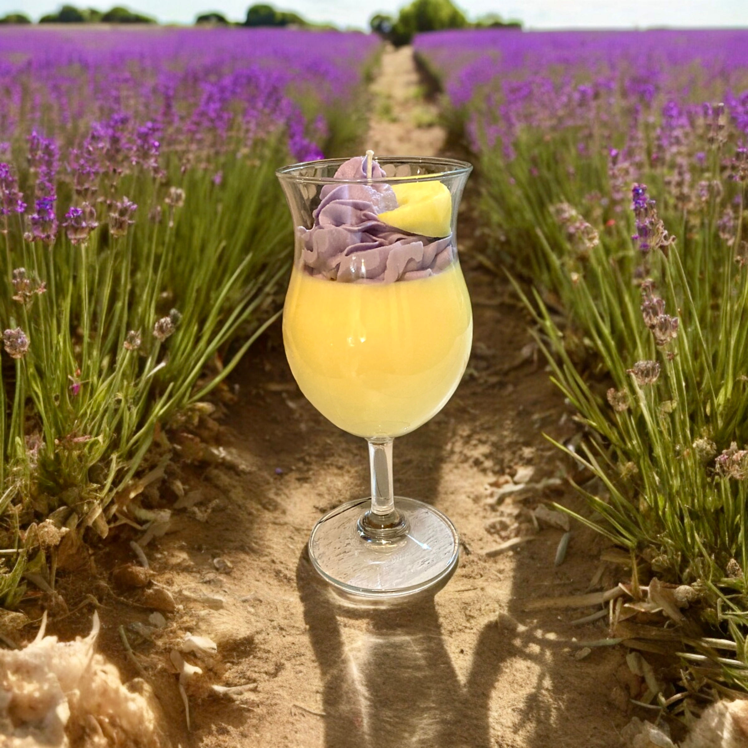 Lemon Lavender Tulip Candle