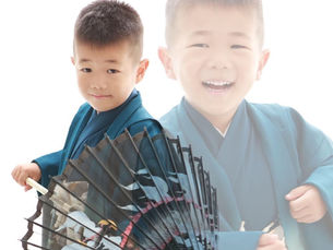 着物男子の兄弟〜カッコよく七五三!