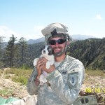 CPT Carter with puppy