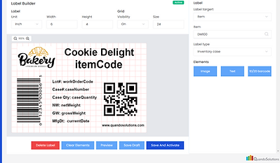 sample label image