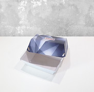 burgerboks i bølgepapp