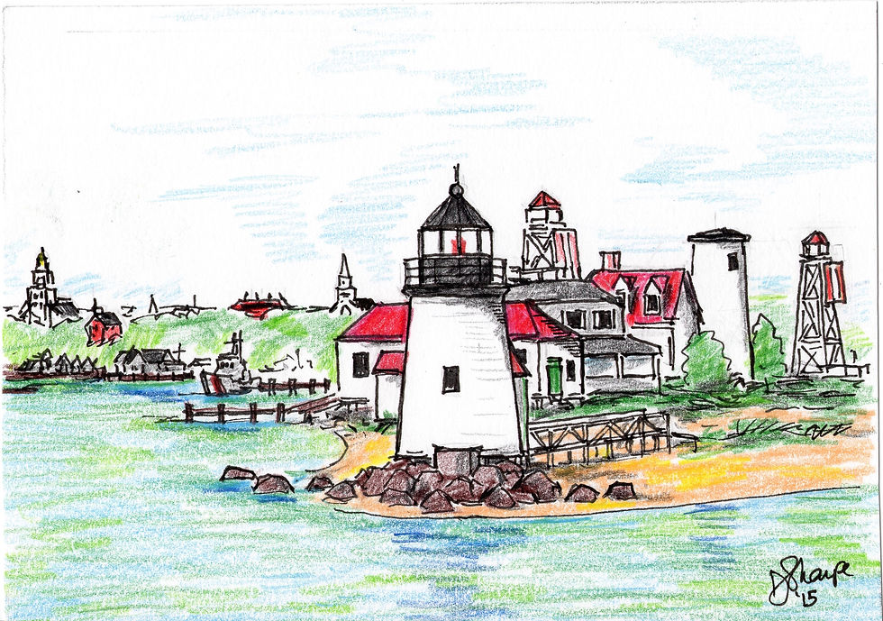 Ferry Passing Brant Point #1