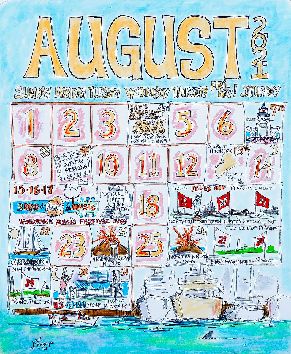 Calendar of the Month - August