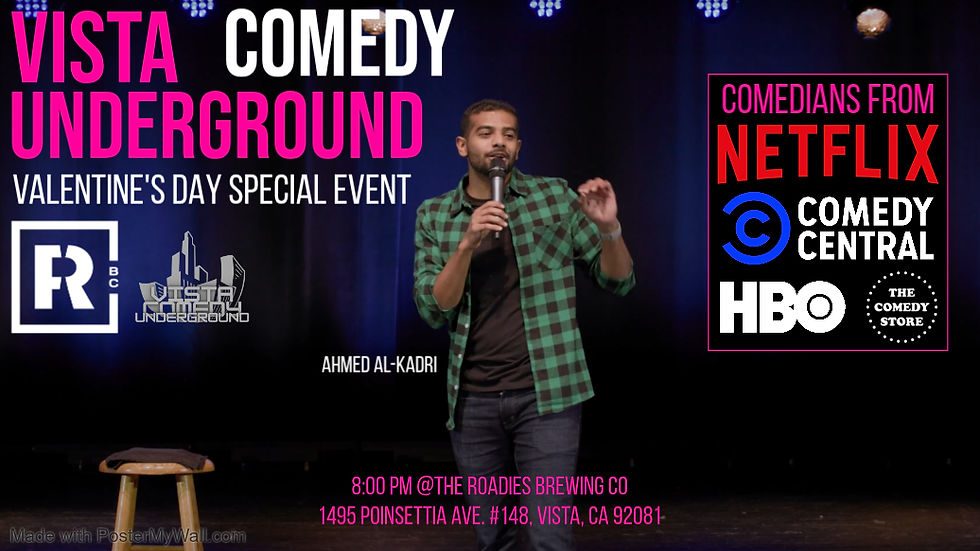 Vista Comedy Underground Valentine's Day Show