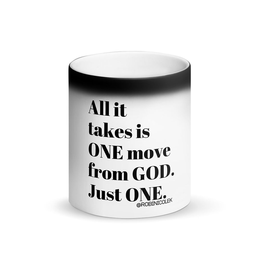 ONE MOVE BLACK AND WHITE MUG
